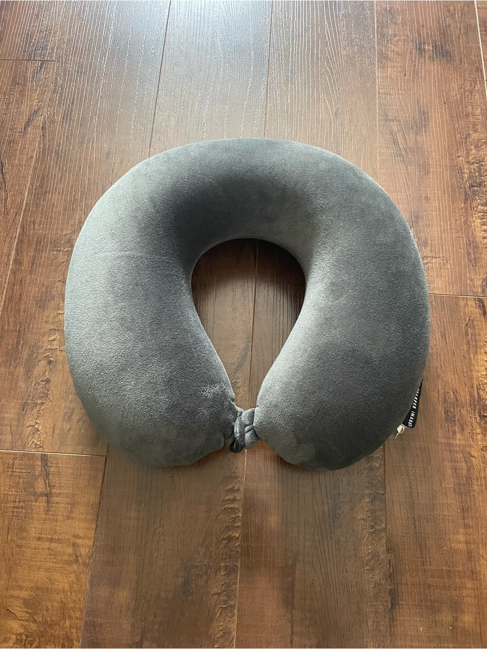 Gray U-Shaped Travel Neck Pillow - Comfortable Support